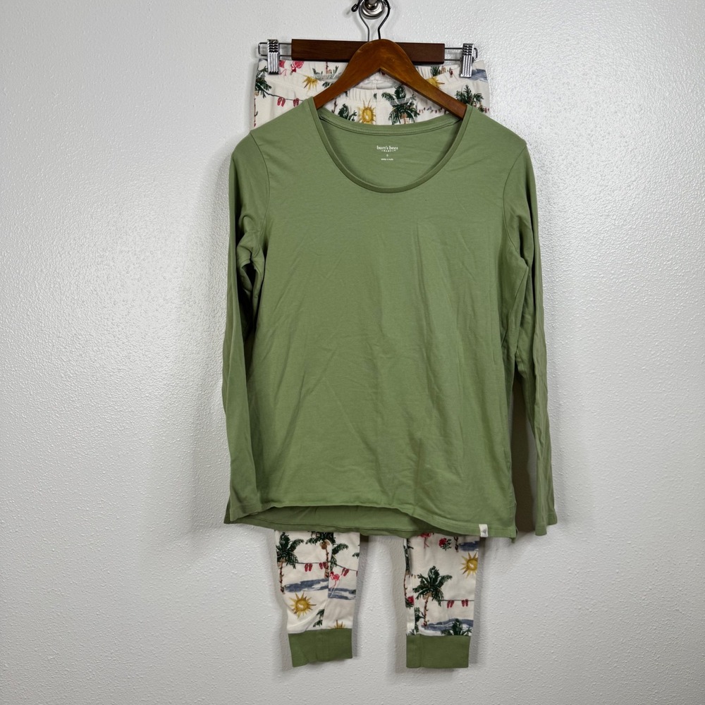 Burt's Bees Tropical Christmas Pajama Set Size Small